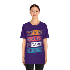 Gaming Repeat Unisex Jersey Short Sleeve Tee