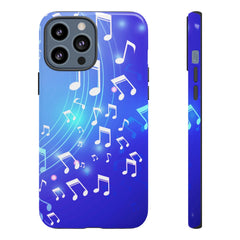 Curving Notes Music iPhone Tough Cases