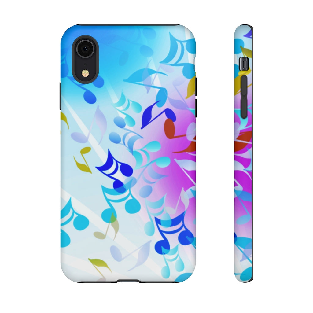 Scattered Notes Music iPhone Tough Cases