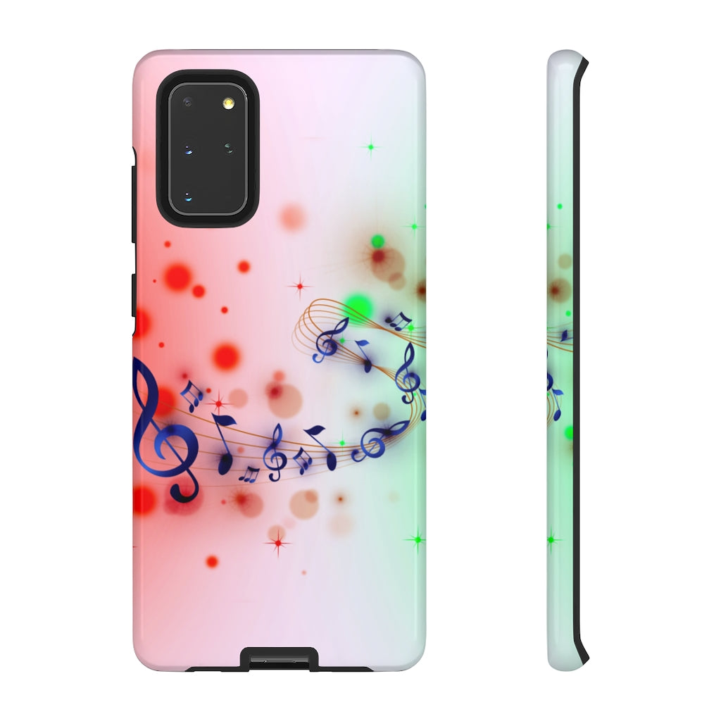 Purple Notes Music Samsung Galaxy Tough Cases