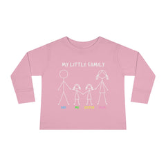 My Little Family Toddler Long Sleeve Tee