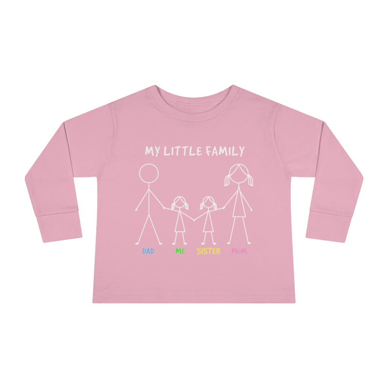 My Little Family Toddler Long Sleeve Tee