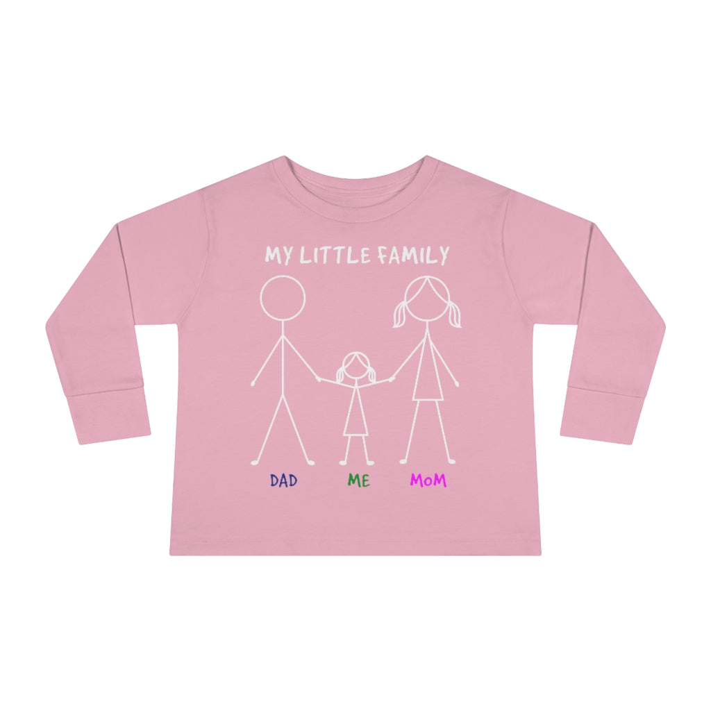 My Little Family Toddler Long Sleeve Tee