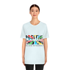 Positive Thinking Unisex Jersey Short Sleeve Tee
