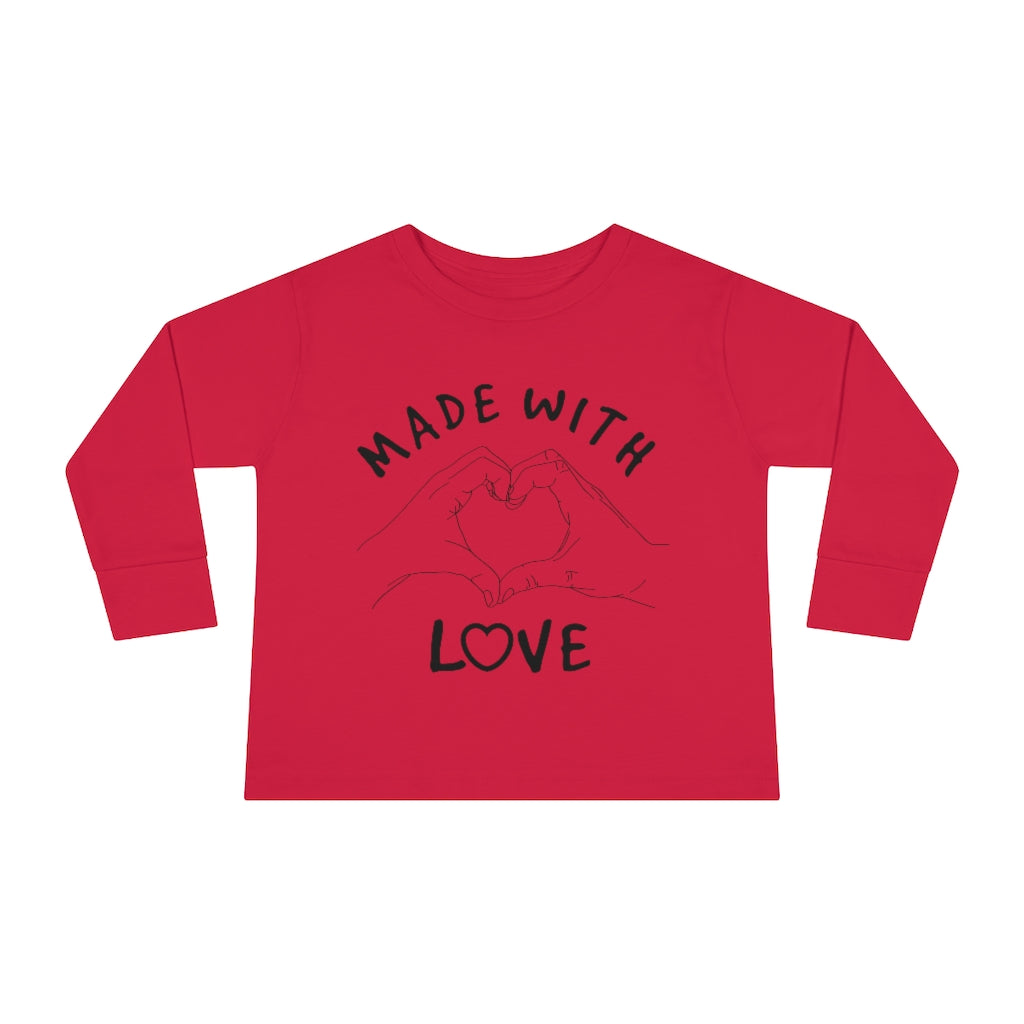 Made With Love Toddler Long Sleeve Tee
