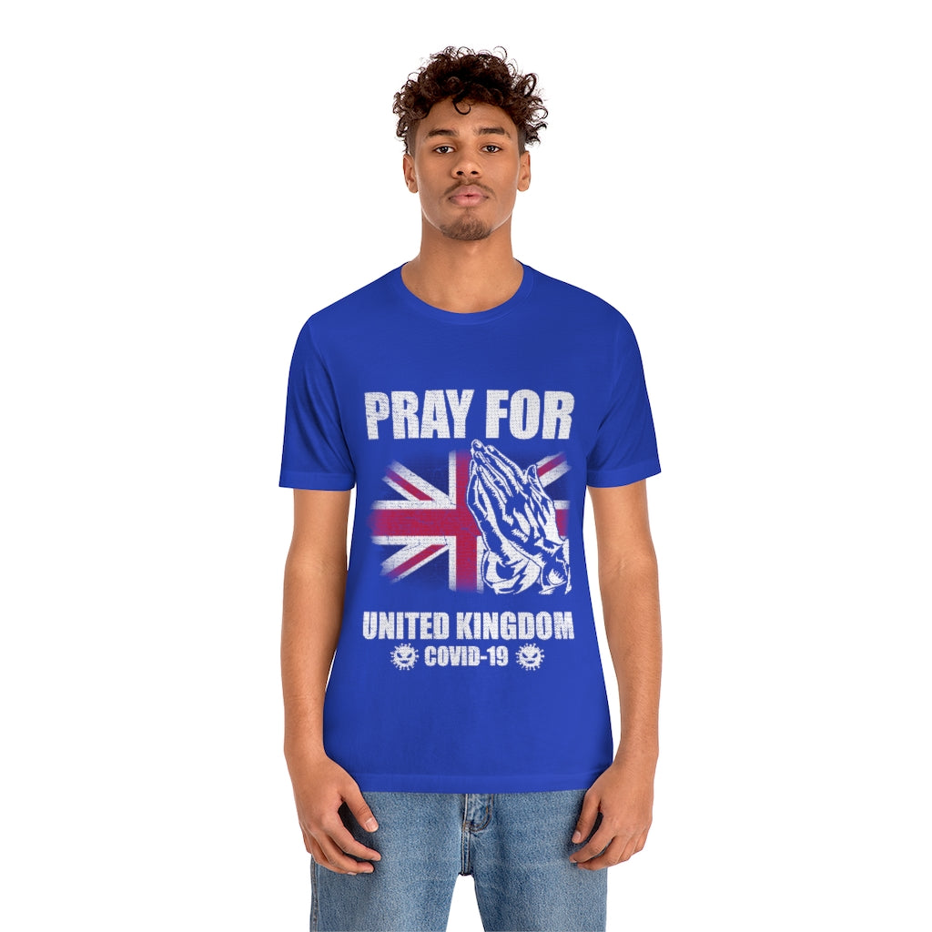 Pray For United Kingdom Unisex Jersey Short Sleeve Tee
