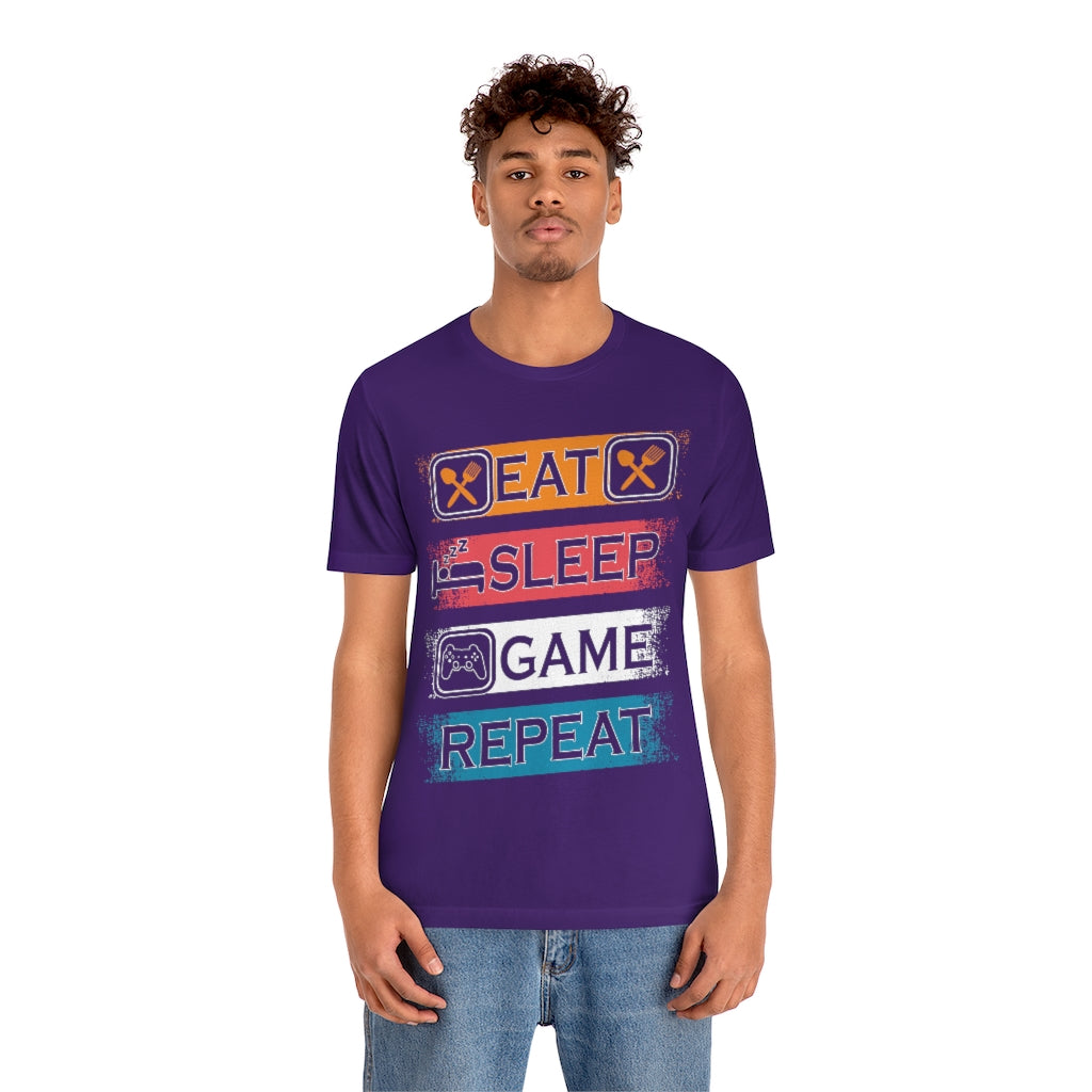 Gaming Repeat Unisex Jersey Short Sleeve Tee