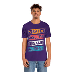 Gaming Repeat Unisex Jersey Short Sleeve Tee