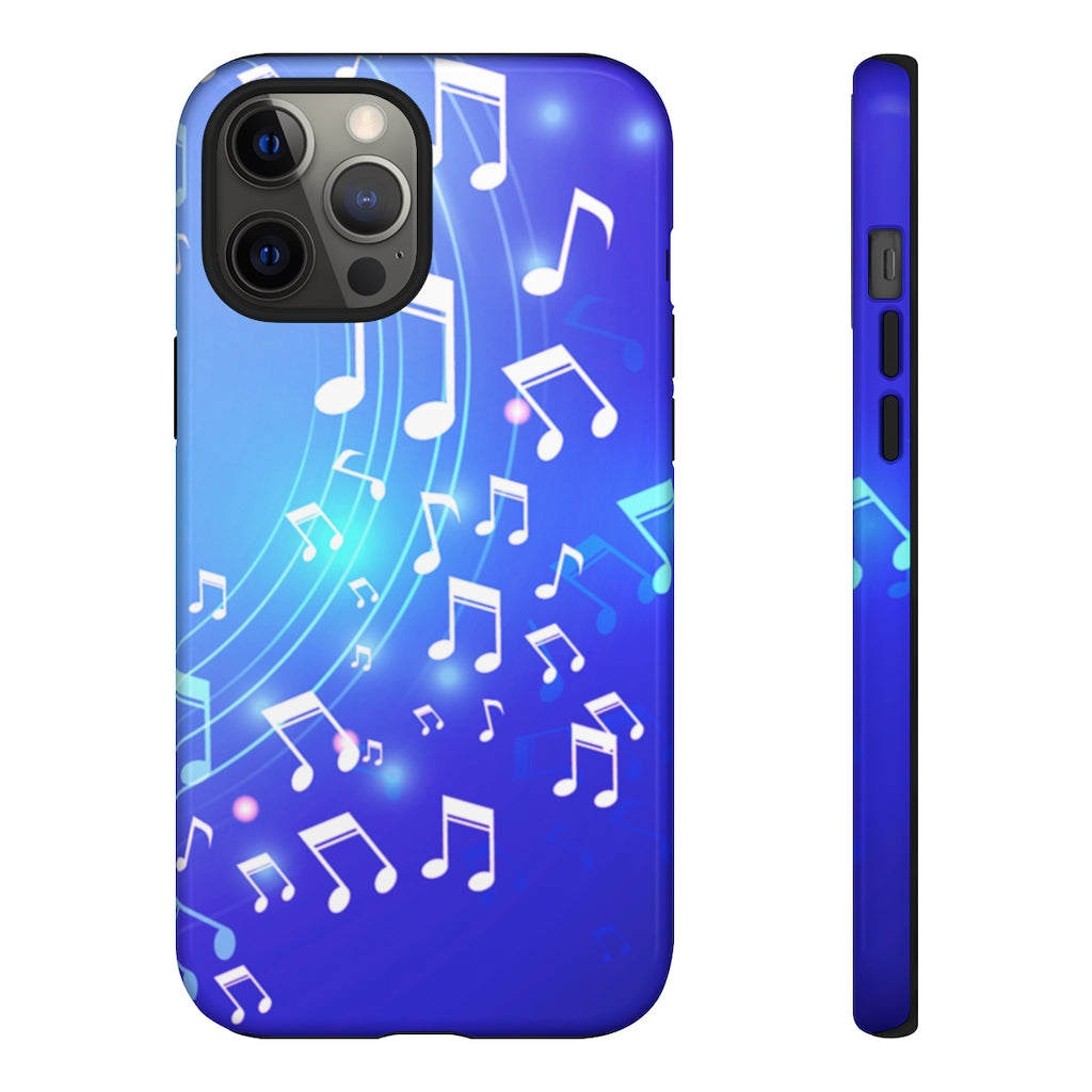 Curving Notes Music iPhone Tough Cases