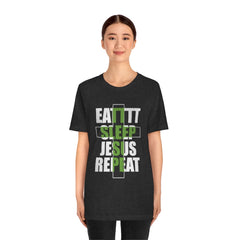 Jesus Repeat Unisex Jersey Short Sleeve Tee