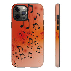 Curving Notes Music iPhone Tough Cases