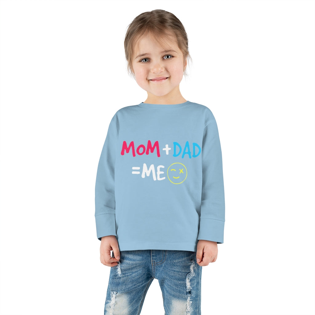 Mom Dad Me Toddler Long Sleeve Tee