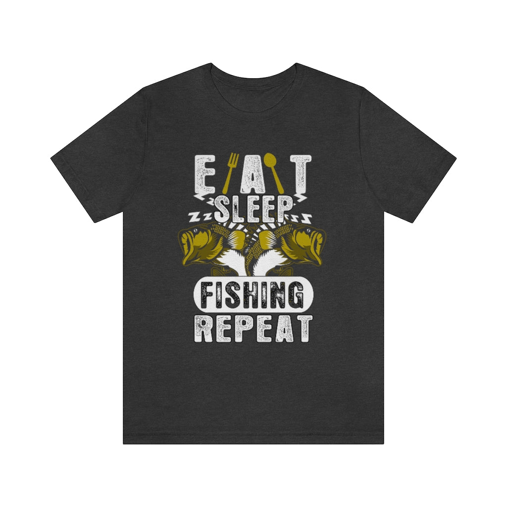 Fishing Repeat Unisex Jersey Short Sleeve Tee