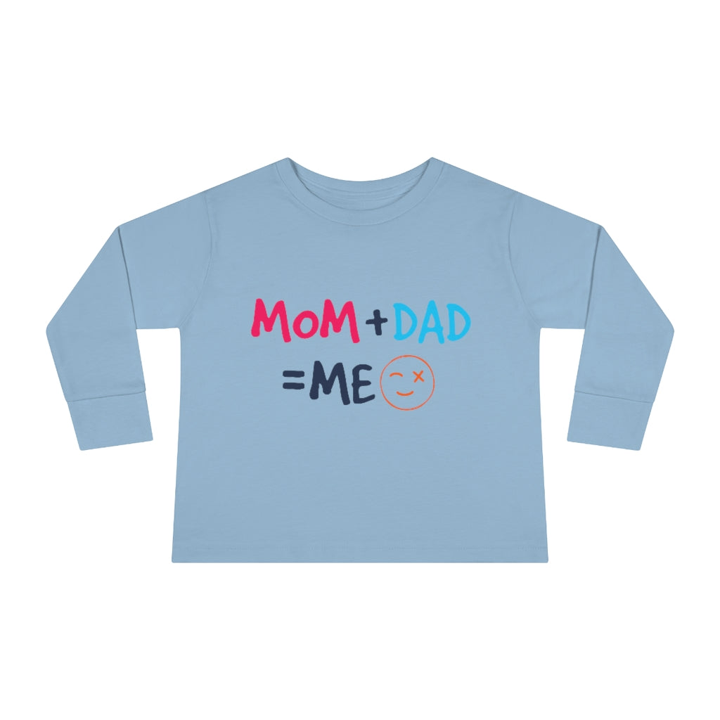 Mom Dad Me Toddler Long Sleeve Tee