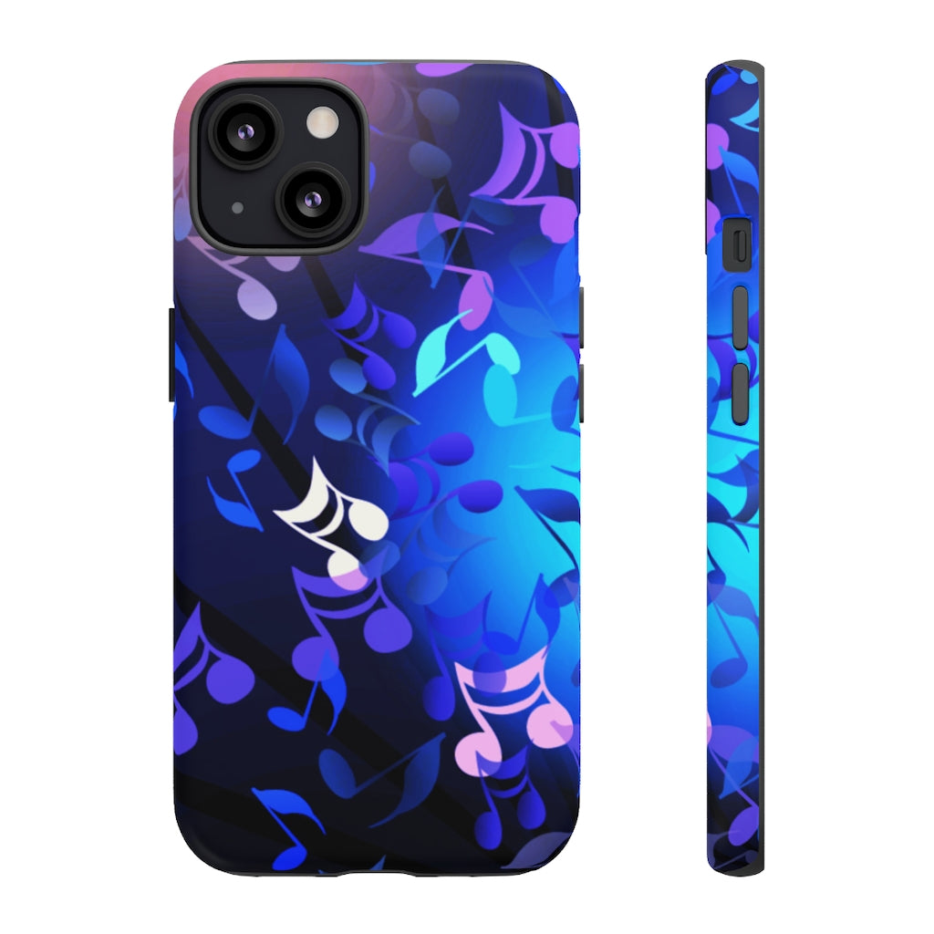 Scattered Notes Music iPhone Tough Cases