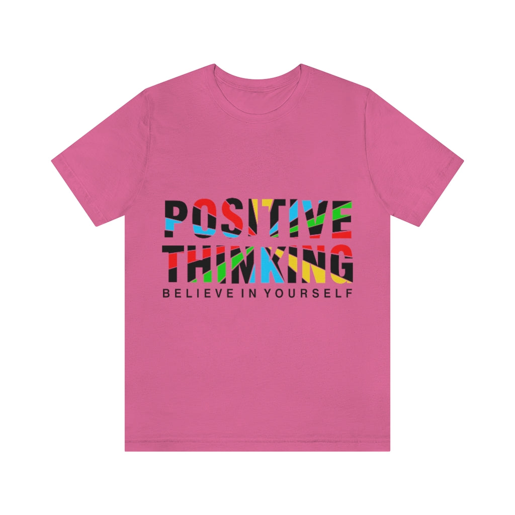 Positive Thinking Unisex Jersey Short Sleeve Tee