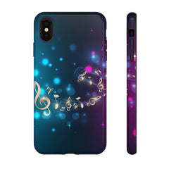 Golden Notes Music iPhone Tough Cases