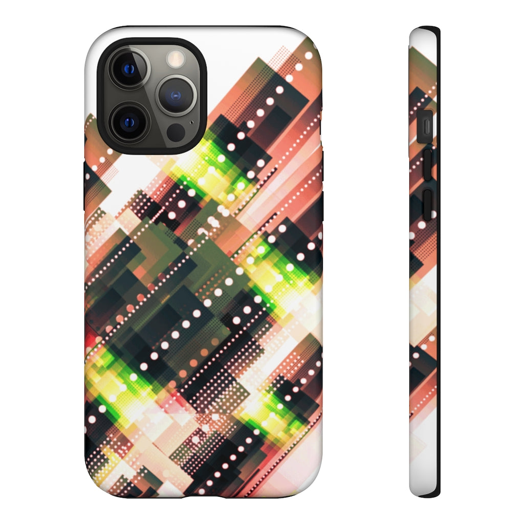 Ribbon Geometric iPhone Tough Cases