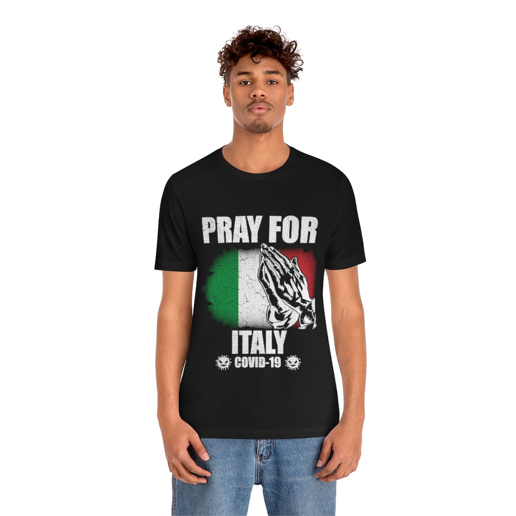 Pray For Italy Unisex Jersey Short Sleeve Tee
