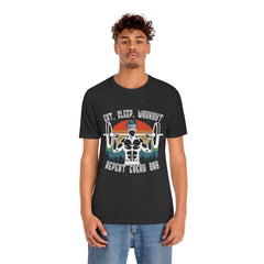 Workout Repeat Unisex Jersey Short Sleeve Tee
