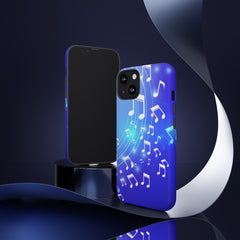 Curving Notes Music iPhone Tough Cases