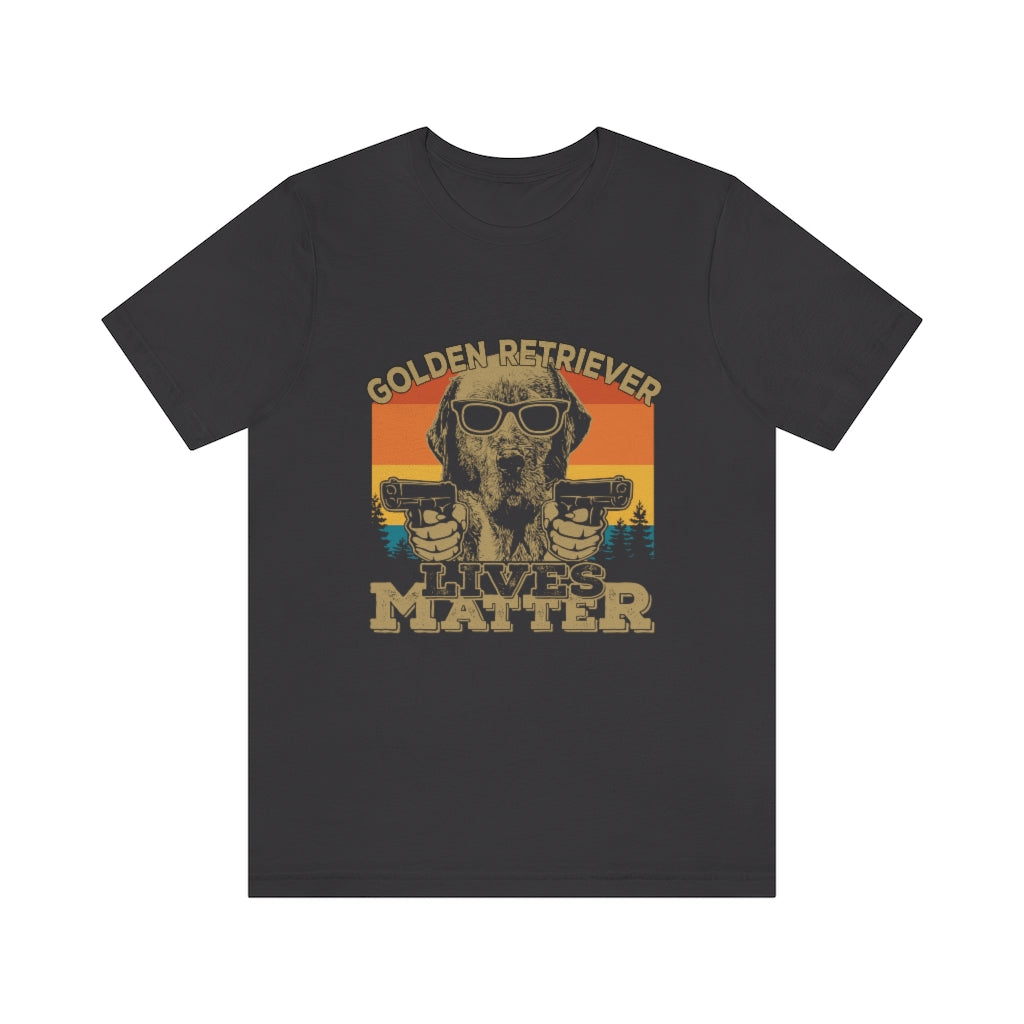 Golden Retriever Lives Matter Unisex Jersey Short Sleeve Tee