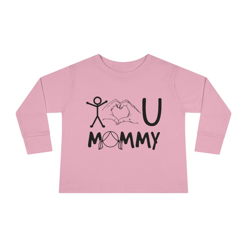 Love Mommy Toddler Long Sleeve Tee