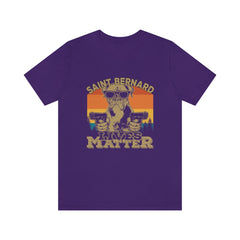 Saint Bernard Lives Matter Unisex Jersey Short Sleeve Tee