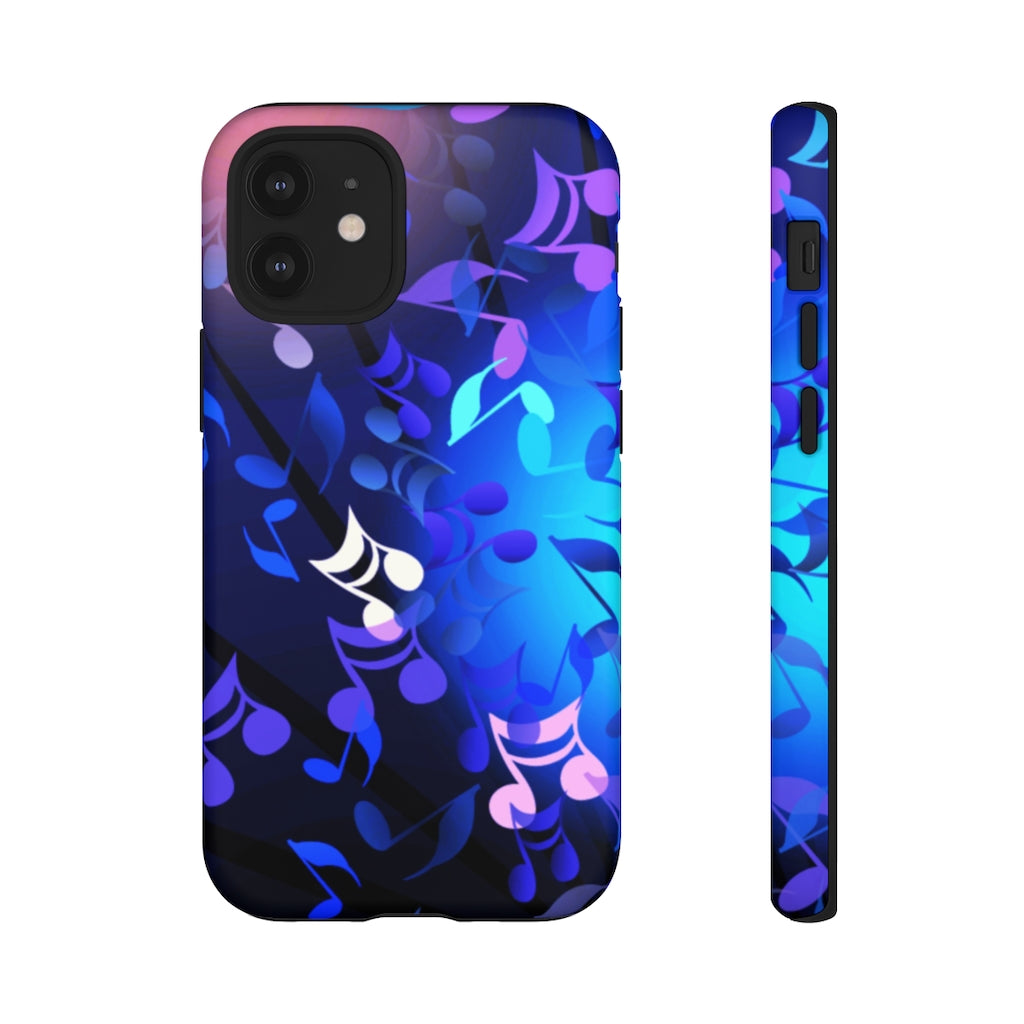 Scattered Notes Music iPhone Tough Cases