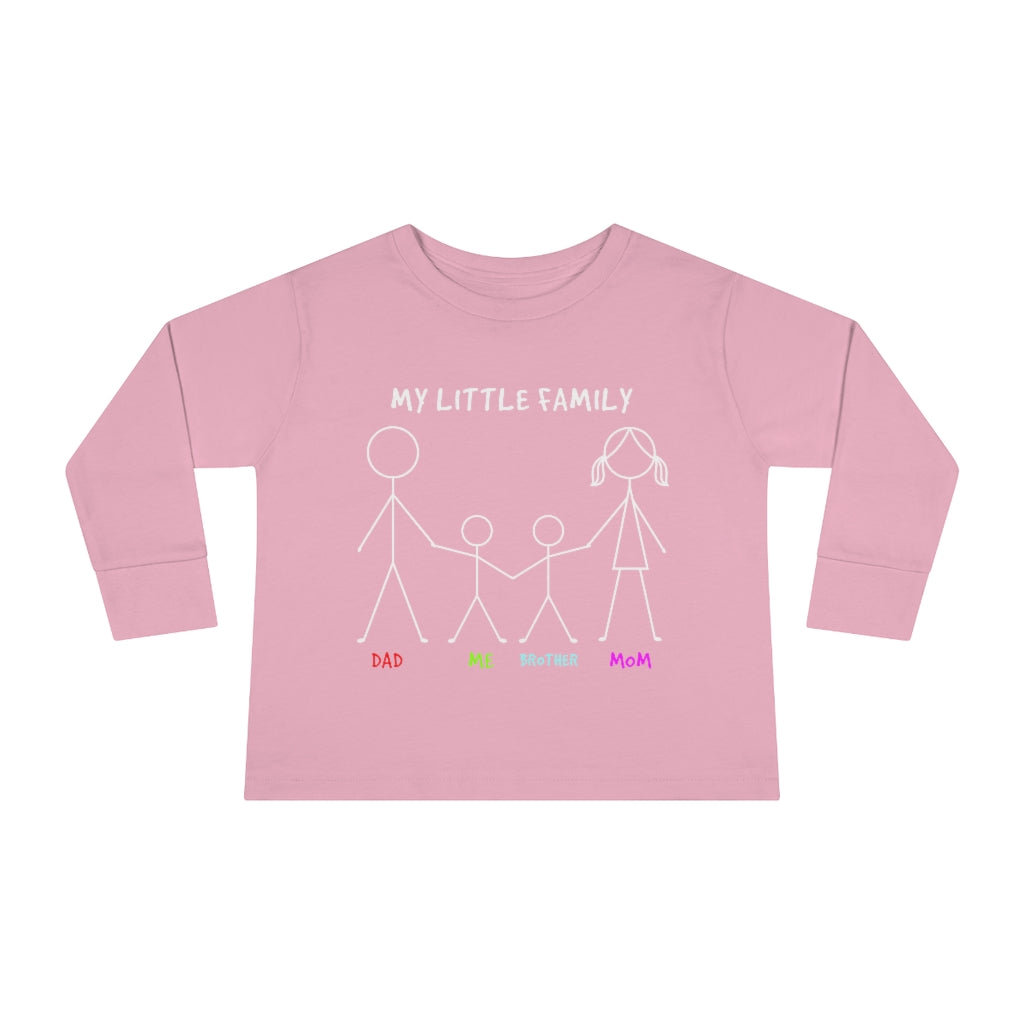 My Little Family Toddler Long Sleeve Tee