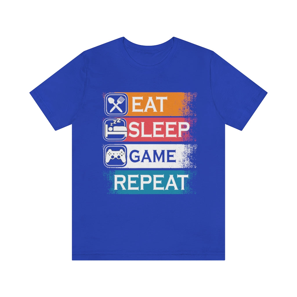Gaming Repeat Unisex Jersey Short Sleeve Tee