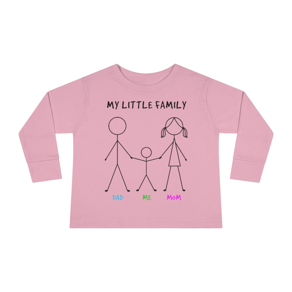 My Little Family Toddler Long Sleeve Tee