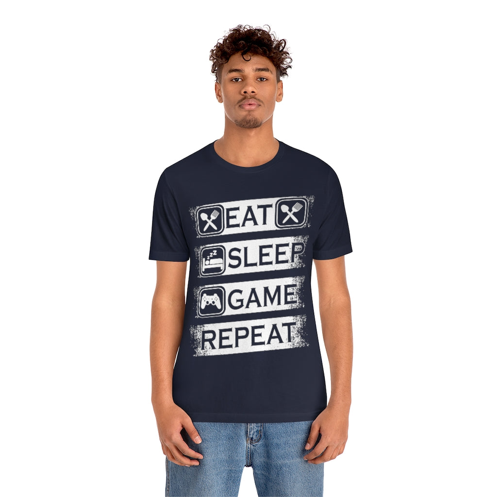 Gaming Repeat Unisex Jersey Short Sleeve Tee