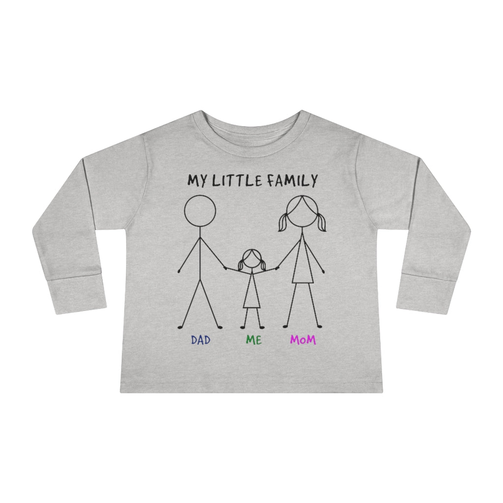 My Little Family Toddler Long Sleeve Tee