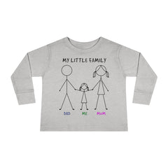 My Little Family Toddler Long Sleeve Tee