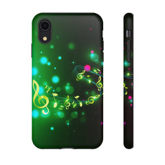 Golden Notes Music iPhone Tough Cases