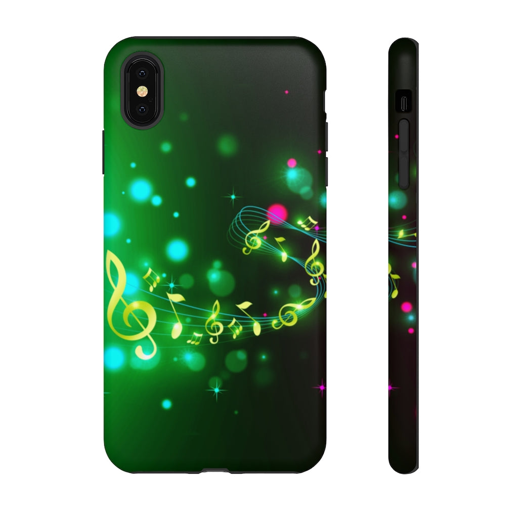 Golden Notes Music iPhone Tough Cases