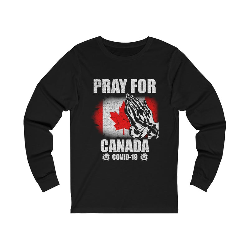 Pray For Canada Unisex Jersey Long Sleeve Tee