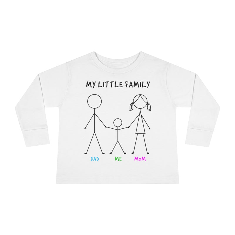 My Little Family Toddler Long Sleeve Tee