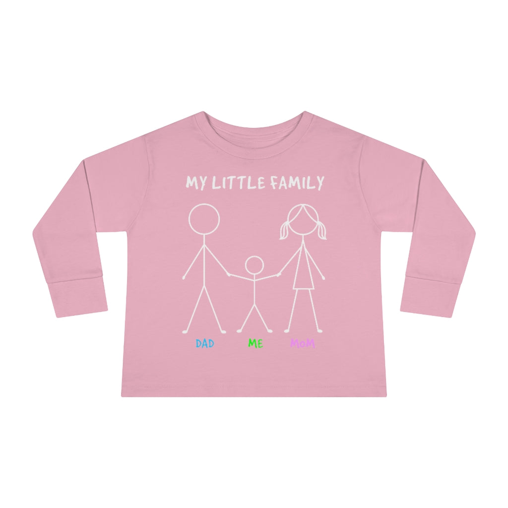 My Little Family Toddler Long Sleeve Tee