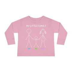 My Little Family Toddler Long Sleeve Tee