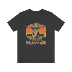 Saint Bernard Lives Matter Unisex Jersey Short Sleeve Tee