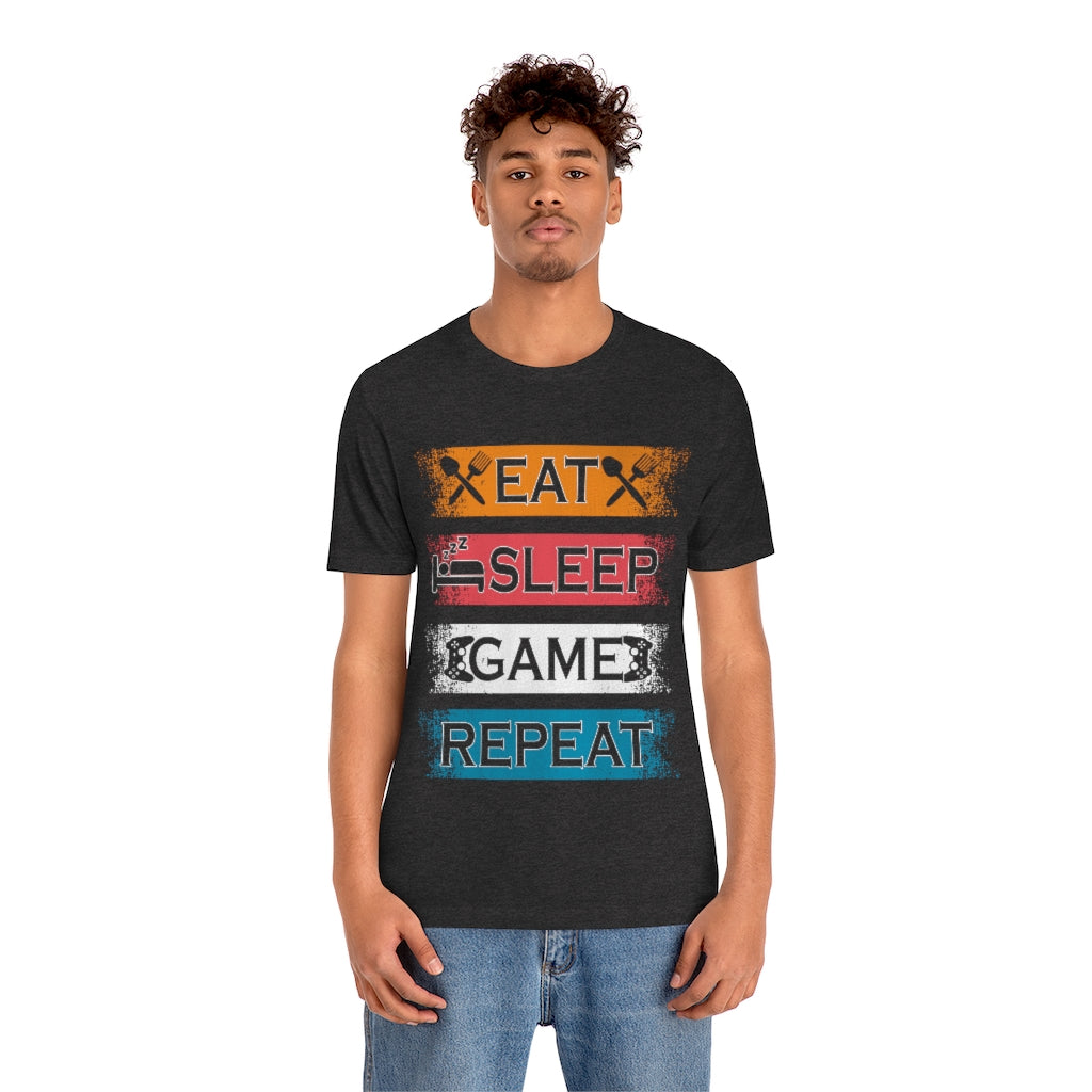 Gaming Repeat Unisex Jersey Short Sleeve Tee