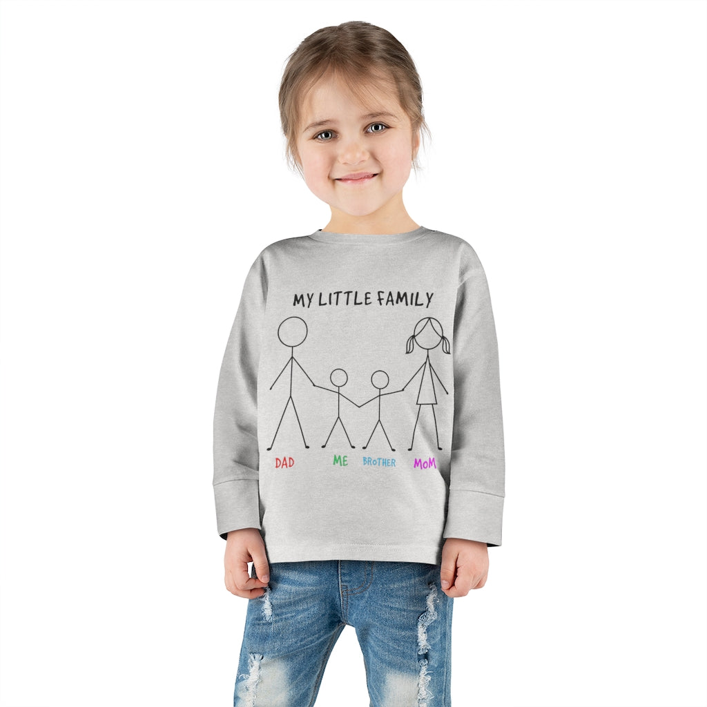 My Little Family Toddler Long Sleeve Tee