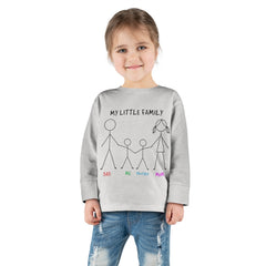 My Little Family Toddler Long Sleeve Tee