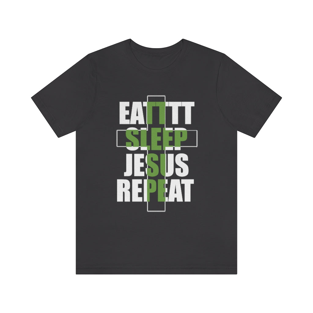 Jesus Repeat Unisex Jersey Short Sleeve Tee