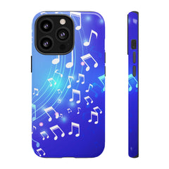 Curving Notes Music iPhone Tough Cases