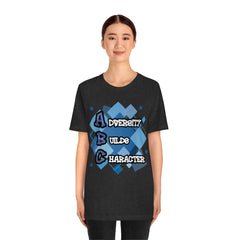 Adversity Builds Character Unisex Jersey Short Sleeve Tee