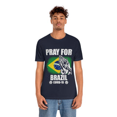 Pray For Brazil Unisex Jersey Short Sleeve Tee