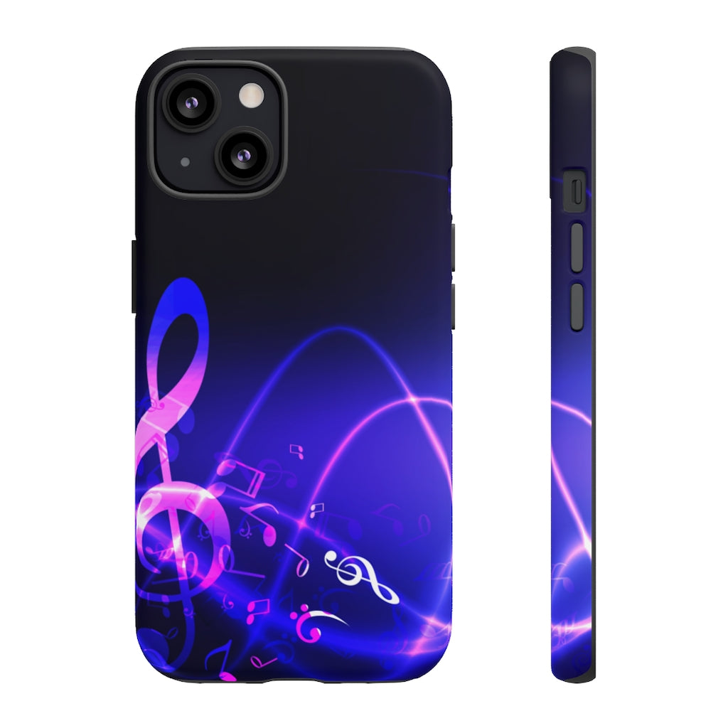 Floating Notes Music iPhone Tough Cases